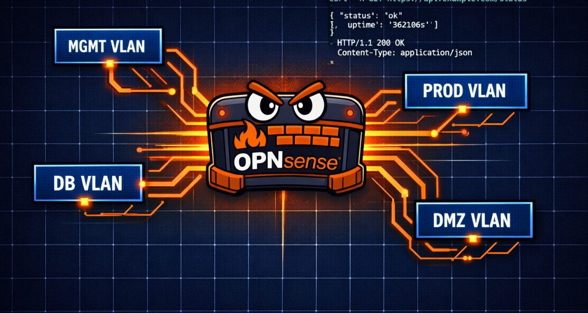 OPNsense VLANs via REST API: Building the Network Layer for Agentic DevOps
